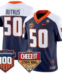 Dick Butkus Jersey #50 Illinois Fighting 2025 Cheez-It Citrus Bowl Stitched Football