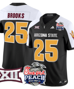 DeCarlos Brooks Jersey #25 Arizona State Sun Devils 2025 Peach Bowl Stitched Football