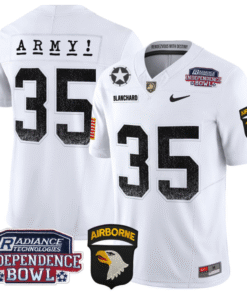 Alternative view of Doc Blanchard Jersey #35 Army Black Knights Independence Bowl Patch Stitched Football