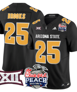DeCarlos Brooks Jersey #25 Arizona State Sun Devils 2025 Peach Bowl Stitched Football 11 DKKS0MH