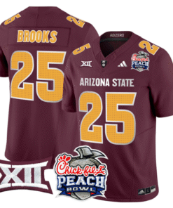 DeCarlos Brooks Jersey #25 Arizona State Sun Devils 2025 Peach Bowl Stitched Football 7 DPQVHCW