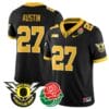 Daylen Austin Jersey #27 Oregon Ducks 2024 Mighty Rose Bowl Patch All Stitched Football