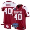Ethan Downs Jersey #40 Oklahoma Sooners 2025 Armed Forces Bowl Patch Football All Stitched