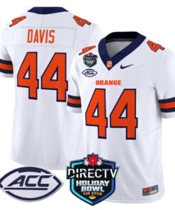 Ernie Davis Jersey #44 Syracuse Orange 2025 Holiday Bowl Patch All Stitched Football 6 EHJ13X1