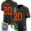 Ed Reed Jersey #20 Miami Hurricanes 2025 PopTarts Bowl Patch Football All Stitched