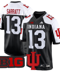 Elijah Sarratt Jersey #13 Indiana Hoosiers 2024 Game V2 Stitched Football