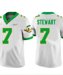 Evan Stewart Jersey #7 Oregon Ducks All Stitched Football 3 Evan Stewart Jersey 7 Oregon Ducks Football White
