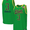 Hannah Hildago Jersey #3 Notre Dames Basketball Green Stitched