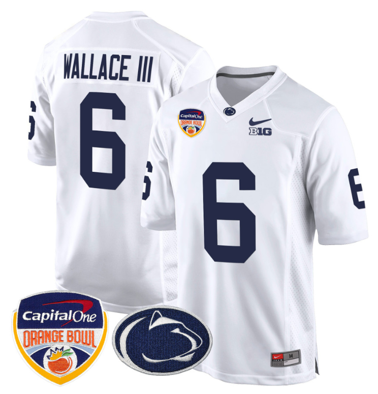 Harrison Wallace III Jersey #6 Custom Penn State Orange Bowl Stitched Football 5 Harrison Wallace III Jersey #6 Custom Penn State Orange Bowl Stitched Football - Image 5
