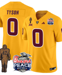 Jordyn Tyson Jersey #0 Arizona State Peach Bowl Patch All Stitched Football 17 J043033