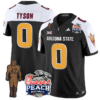 Jordyn Tyson Jersey #0 Arizona State Peach Bowl Patch All Stitched Football