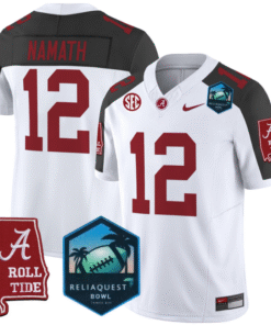 Joe Namath Jersey #12 Alabama Crimson Tide 2025 ReliaQuest Bowl All Stitched Football 8 J5FOTSH