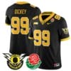 Jurrion Dickey Jersey #99 Oregon Ducks 2024 Mighty Rose Bowl Patch All Stitched Football