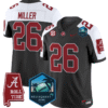 Jam Miller Jersey #26 Alabama Crimson Tide 2025 ReliaQuest Bowl All Stitched Football 12 Jam Miller Jersey #26 Alabama Crimson Tide 2025 ReliaQuest Bowl All Stitched Football