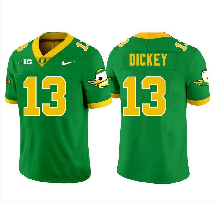 Jurrion Dickey Jersey #13 Oregon Ducks All Stitched Football 1 Jurrion Dickey Jersey #13 Oregon Ducks All Stitched Football