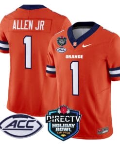 LeQuint Allen Jersey #1 Syracuse Orange 2025 Holiday Bowl Patch All Stitched Football 6 LFMAHPZ