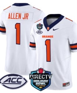 LeQuint Allen Jersey #1 Syracuse Orange 2025 Holiday Bowl Patch All Stitched Football 9 LQ8ERM0
