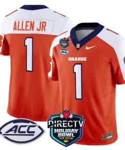 LeQuint Allen Jersey #1 Syracuse Orange 2025 Holiday Bowl Patch All Stitched Football 7 LWJM4VD