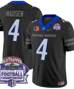 Maddux Madsen Jersey #4 Boise State Broncos 2024 Championship Vapor Stitched Football