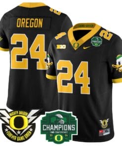 Oregon Jersey #24 Oregon Ducks 2024 Big Ten Champions All Stitched Football