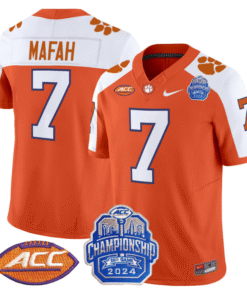 Phil Mafah Jersey #7 Clemson Tigers 2024 ACC Championship Patch Stitched Football 9 PEL1L3M