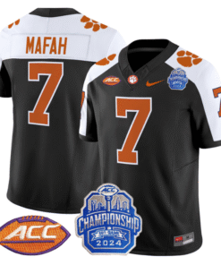 Phil Mafah Jersey #7 Clemson Tigers 2024 ACC Championship Patch Stitched Football 11 PH45F6L