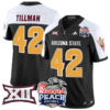 Pat Tillman Jersey #42 Arizona State Sun Devils 2025 Peach Bowl Stitched Football 12 Pat Tillman Jersey #42 Arizona State Sun Devils 2025 Peach Bowl Stitched Football