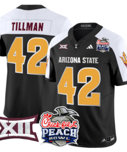 Pat Tillman Jersey #42 Arizona State Sun Devils 2025 Peach Bowl Stitched Football