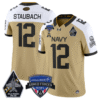Roger Staubach Jersey #12 Navy Midshipmen 2025 Armed Forces Bowl All Stitched Football 10 Roger Staubach Jersey #12 Navy Midshipmen 2025 Armed Forces Bowl All Stitched Football