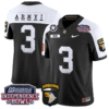 Rotm Jersey #3 Army Black Knights Independence Bowl Patch Stitched Football