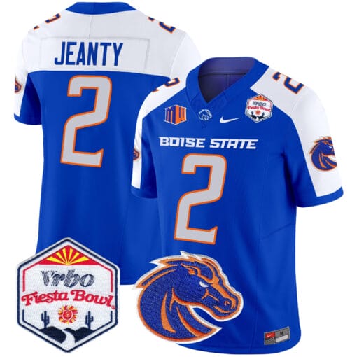 Sire Gaines Jersey #26 Boise State Broncos 2025 Fiesta Bowl Patch Vapor Stitched Football 3 Sire Gaines Jersey #26 Boise State Broncos 2025 Fiesta Bowl Patch Vapor Stitched Football - Image 3