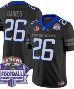 Sire Gaines Jersey #26 Boise State Broncos 2024 Championship Vapor Stitched Football