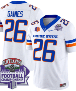 Alternative view of Sire Gaines Jersey #26 Boise State Broncos 2024 Championship Vapor Stitched Football
