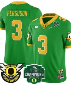 Terrance Ferguson Jersey #3 Oregon Ducks 2024 Big Ten Champions All Stitched Football 7 T6DLC51