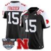 Tommie Frazier Jersey #15 Nebraska Cornhuskers 2025 Pinstripe Bowl All Stitched Football 13 Tommie Frazier Jersey #15 Nebraska Cornhuskers 2025 Pinstripe Bowl All Stitched Football