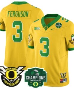 Terrance Ferguson Jersey #3 Oregon Ducks 2024 Big Ten Champions All Stitched Football 5 TQXCZ0S