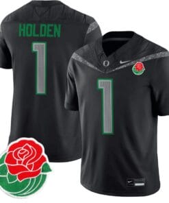 Traeshon Holden Jersey #1 Oregon Ducks Rose Bowl Patch Vapor All Stitched Football