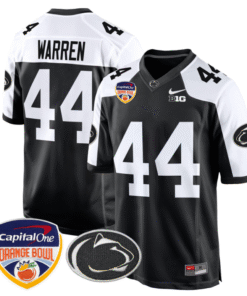 Tyler Warren Jersey #44 Custom Penn State Orange Bowl Patch Vapor Stitched Football