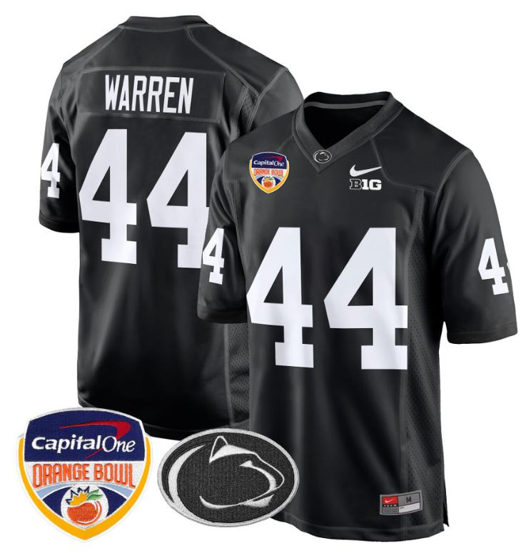 Tyler Warren Jersey #44 Custom Penn State Orange Bowl Patch Vapor Stitched Football 5 Tyler Warren Jersey #44 Custom Penn State Orange Bowl Patch Vapor Stitched Football - Image 5