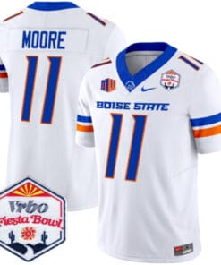 Alternative view of Kellen Moore Jersey #11 Boise State Broncos 2025 Fiesta Bowl Patch Vapor Stitched Football