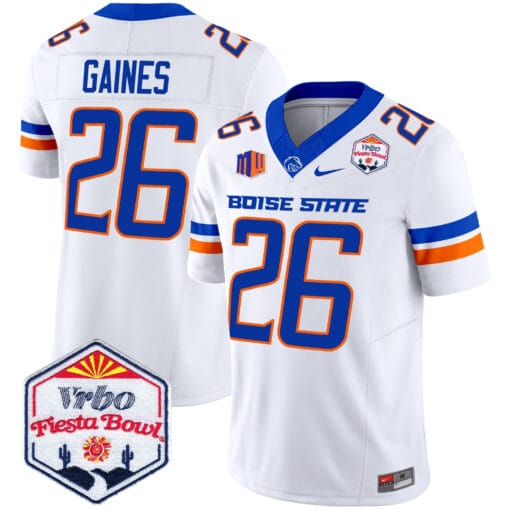 Sire Gaines Jersey #26 Boise State Broncos 2025 Fiesta Bowl Patch Vapor Stitched Football 2 Sire Gaines Jersey #26 Boise State Broncos 2025 Fiesta Bowl Patch Vapor Stitched Football - Image 2