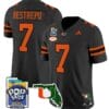Xavier Restrepo Jersey #7 Miami Hurricanes 2025 PopTarts Bowl Patch Football All Stitched 12 Xavier Restrepo Jersey #7 Miami Hurricanes 2025 PopTarts Bowl Patch Football All Stitched