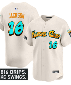 Bo Jackson Jersey #16 Kansas City Royals Graffiti Crown Drop Stitched Baseball 8 Bo Jackson Jersey 16 Kansas City Royals Graffiti Crown Drop Stitched Cream