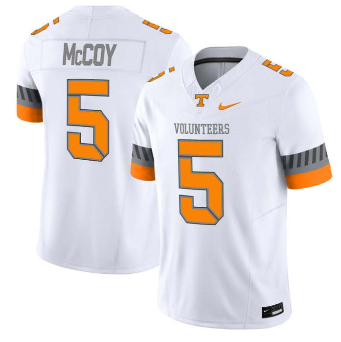Bru McCoy Jersey #5 Tennessee Vols 2025 Smokey Grey Series Stitched Football 3 Bru McCoy Jersey #5 Tennessee Vols 2025 Smokey Grey Series Stitched Football - Image 3