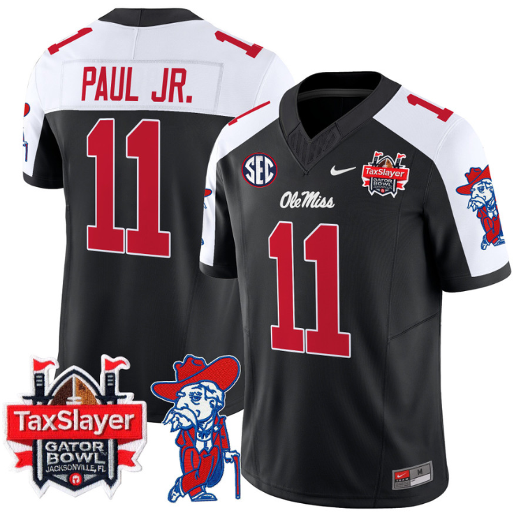 Chris Paul Jr Jersey #11 Ole Miss Rebels 2025 Gator Bowl Patch 2024 Stitched Football 7 Chris Paul Jr Jersey #11 Ole Miss Rebels 2025 Gator Bowl Patch 2024 Stitched Football - Image 7