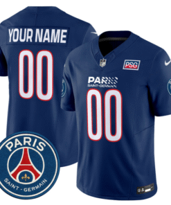 Custom Paris Saint-Germain 2025 Jersey Name, Number Stitched Football