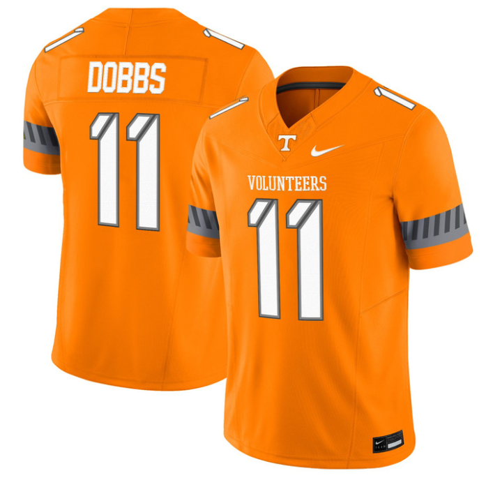 Joshua Dobbs Jersey #11 Tennessee Vols 2025 Smokey Grey Series Stitched Football 1 Joshua Dobbs Jersey #11 Tennessee Vols 2025 Smokey Grey Series Stitched Football
