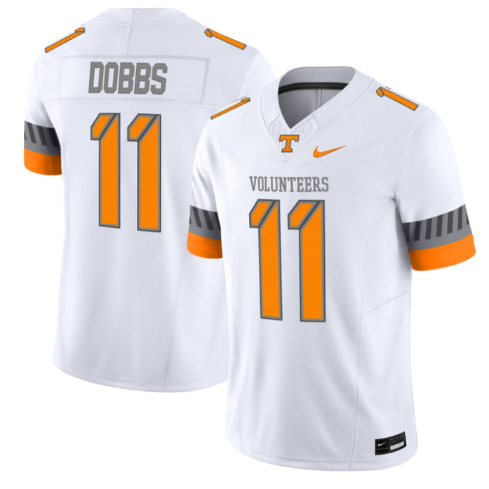Joshua Dobbs Jersey #11 Tennessee Vols 2025 Smokey Grey Series Stitched Football 3 Joshua Dobbs Jersey #11 Tennessee Vols 2025 Smokey Grey Series Stitched Football - Image 3