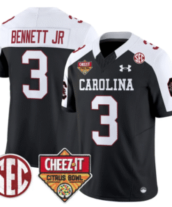 Mazeo Bennett Jr Jersey #3 South Carolina Cheez-It Citrus Bowl Patch Stitched Football