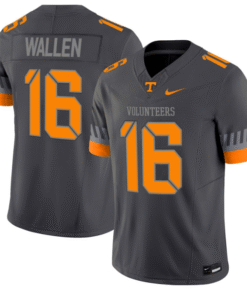 Morgan Wallen Jersey #16 Tennessee Vols 2025 Smokey Grey Series Stitched Football 4 Morgan Wallen Jersey 16 Tennessee Vols 2025 Smokey Grey Series Stitched